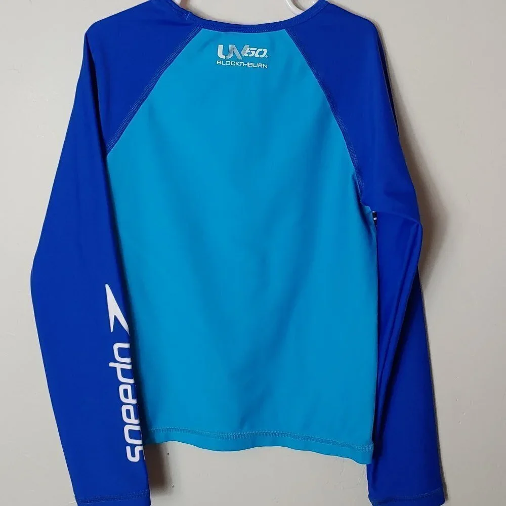 Speedo Rash‎ Guard Swim Shirt Sun 50 SPF UV Unisex Children's Small